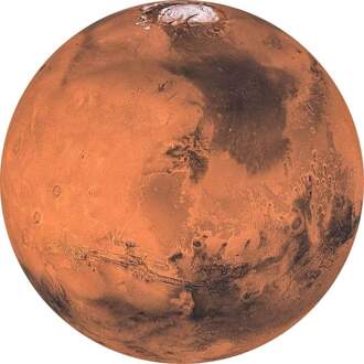 Mars Vlies Fotobehang 125x125cm Rond Multikleur