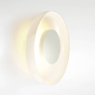 Marset Aura LED wandlamp, Ø 25 cm, opaal wit, opaal
