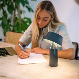 Marset Bicoca LED tafellamp op batterijen antraciet