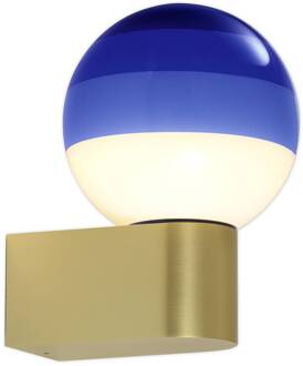 Marset Dipping Light A1 LED wandlamp, blauw/goud blauw, messing