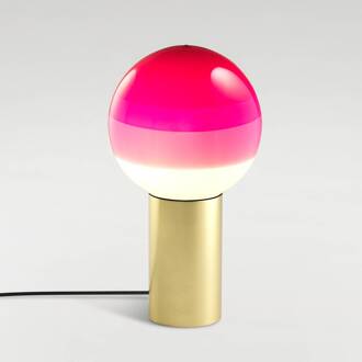 Marset Dipping Light M tafellamp roze/messing roze, messing geborsteld