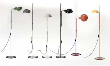 Marset Funiculí vloerlamp, mosterdgeel