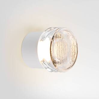 Marset LED buiten wandlamp ROC MINI, wit, IP65, TRIAC wit, helder