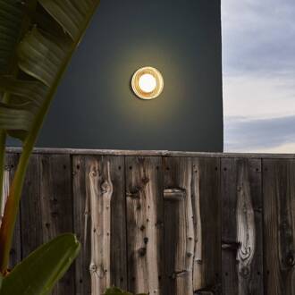 Marset LED buiten wandlamp ROC, zwart, 14 cm, IP65, TRIAC zwart, helder