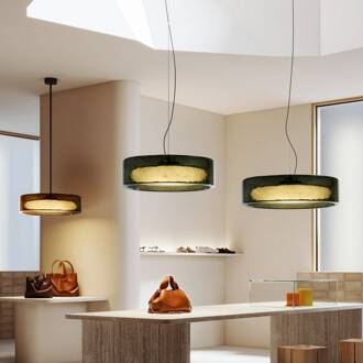 Marset LED hanglamp Ringo, Ø 70 cm, groen, TRIAC kunststof