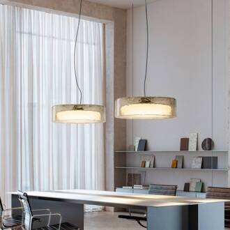 Marset LED hanglamp Ringo, Ø 70 cm, rookgrijs, kunststof