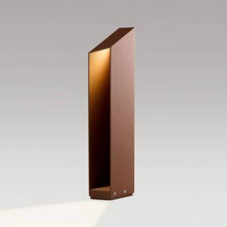 Marset LED sokkellamp Domus hoogte 55 cm roestkleurig aluminium