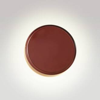 Marset LED wandlamp Caramel, bruin, Ø 28 cm, TRIAC, glas bruin, zwart