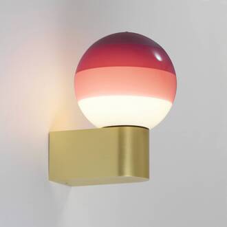 Marset LED wandlamp Dipping Light A1, bordeauxrood/messing bordeauxrood, messing