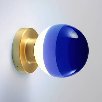 Marset LED wandlamp Dipping Light A2 blauw/goud blauw, messing