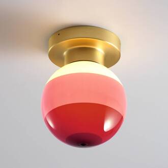 Marset LED wandlamp Dipping Light A2, bordeauxrood/messing bordeauxrood, messing