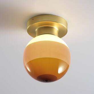 Marset LED wandlamp Dipping Light A2, crème/messing crème, messing