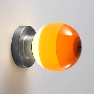 Marset LED wandlamp Dipping Light A2, oranje/grijs oranje/amber, grafiet