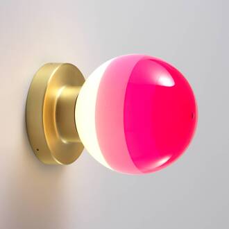 Marset LED wandlamp Dipping Light A2, roze/goud roze, messing