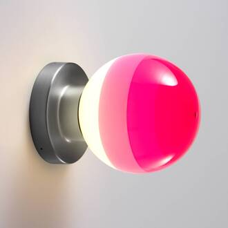 Marset LED wandlamp Dipping Light A2, roze/grijs roze, grafiet