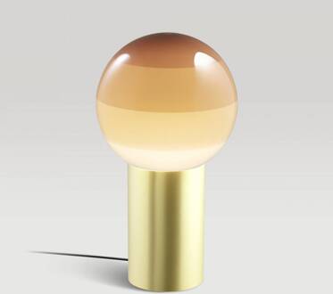 Marset tafellamp Dipping Light, hoogte 22 cm, crème/messing crème, messing