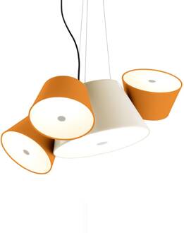 Marset Tam Tam Mini, mat, wit/oranje mat wit, mat oranje