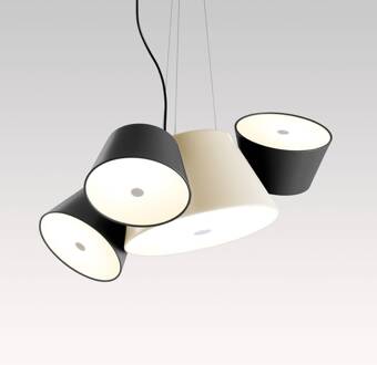 Marset Tam Tam Mini, mat, wit/zwart mat wit, mat zwart