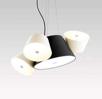 Marset Tam Tam Mini, mat, zwart/wit mat zwart, mat wit