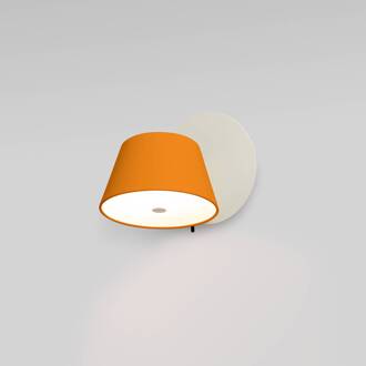 Marset Tam Tam wandlamp 1-lamp mat wit/oranje wit mat, oranje mat