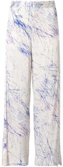 Mart Visser Aiden Print Broek Wit / Navy Wit/Navy