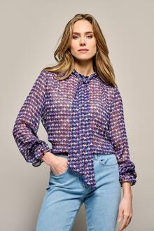 Mart Visser Audrey Blouse Multi Blauw - EU 40 / UK 12