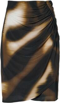 Mart Visser Avery Print Rok Olijfgroen / Multi - EU 40 / UK 12