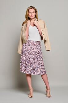 Mart Visser Ayla Print Rok Pink/kobalt Blauw - EU 44 / UK 16