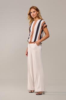 Mart Visser Benza Print Top Zwart / Creme - maat EU 36 / UK 8