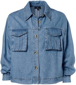 Mart Visser Berry Blouse Denim Blauw - EU 50 / UK 22