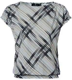 Mart Visser Blandy Print Top Zwart / Creme