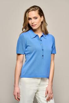 Mart Visser Bradley Knit Polo Licht Blauw Lichtblauw - XS