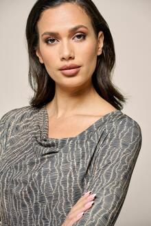 Mart Visser Caitlin Print Top Zwart / Taupe Veelkleurig - EU 40 / UK 12