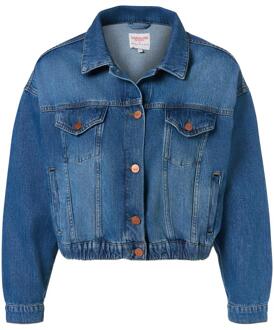 Mart Visser Caroline Tensen Helsinki Oversized Denim Jacket Denim Blue Blauw