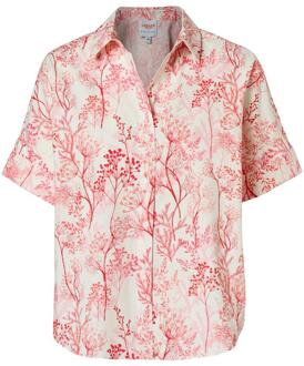 Mart Visser Caroline Tensen Leeds Oversized Print Blouse Wit / Oranje