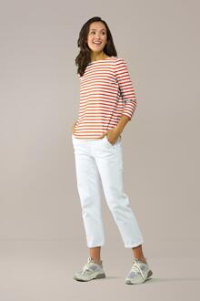 Mart Visser Caroline Tensen Oxford Streep Top Wit / Oranje