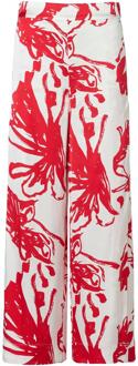 Mart Visser Cassandra Print Broek Rood / Wit - EU 48 / UK 20