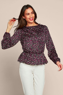 Mart Visser Daryl Print Top Zwart - M