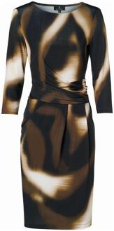 Mart Visser Eloise Print Jurk Olijf / Multi - maat Groen