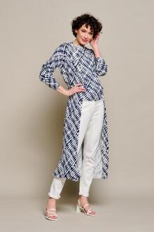 Mart Visser Flea Cardigan Navy / Wit - maat