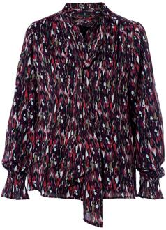 Mart Visser Irina Print Blouse Taupe / Multi Veelkleurig - EU 42 / UK 14