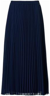 Mart Visser Lara Plisse Rok Navy - EU 50 / UK 22