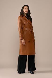 Mart Visser Lyana Leren Jas Cognac Bruin - EU 36 / UK 8