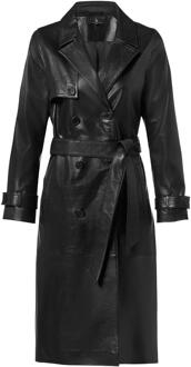 Mart Visser Lyana Leren Jas Zwart - EU 50 / UK 22