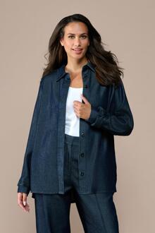 Mart Visser Macey Denim Blouse Denim Dark - maat Blauw