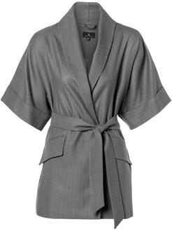 Mart Visser Roseline Lurex Blazer Grijs - EU 48 / UK 20