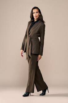 Mart Visser Rosely Lurex Broek Bruin - EU 38 / UK 10