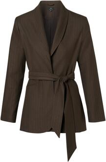 Mart Visser Zaylee Lurex Blazer Bruin - EU 44 / UK 16