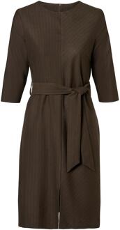 Mart Visser Ziana Lurex Jurk Bruin - EU 48 / UK 20