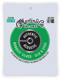 Martin MA130S snarenset voor akoestische gitaar snarenset voor akoestische gitaar, silk & steel folk, custom light, 115-470